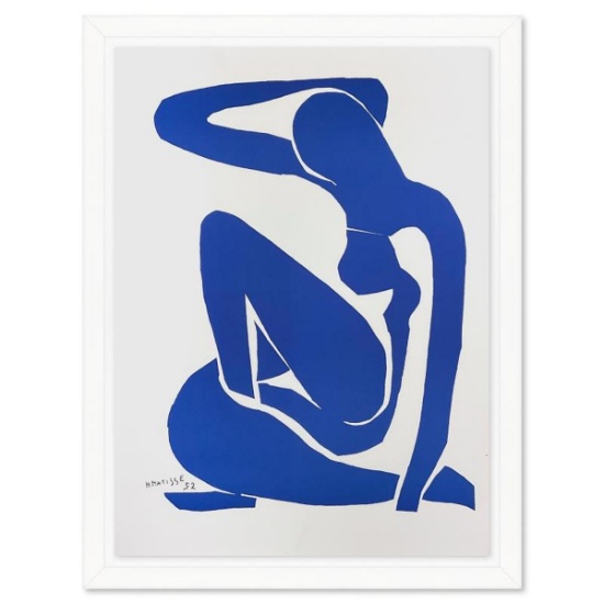 Henri Matisse 1869-1954 (After), "Nu Bleu I" Framed Limited Edition Lithograph with Certificate o...