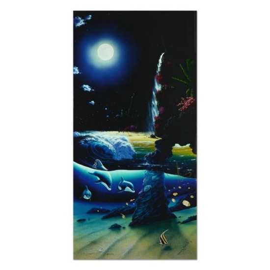 Wyland, "Island Paradise" Limited Edition Cibachrome, Numbered and Hand Signed with Certificate o...