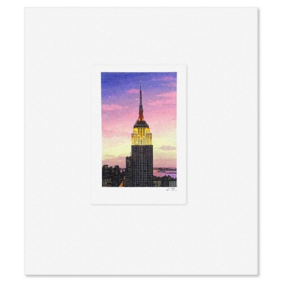 Liudmila Kondakova, "Empire State Building" Limited Edition Lithograph, Numbered and Hand Signed ...