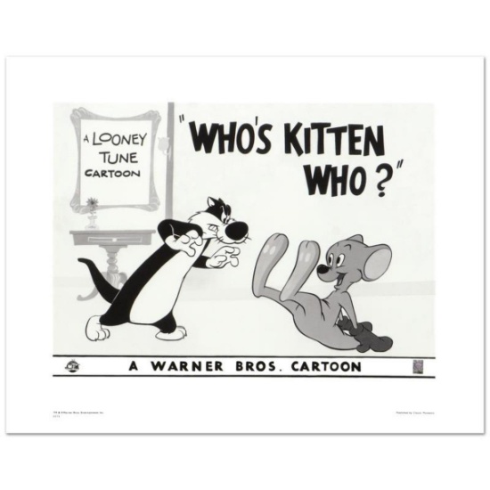 Who's Kitten Who? Limited Edition Giclee from Warner Bros., Numbered with Hologram Seal and Certi...
