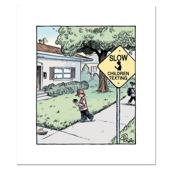Bizarro, "Slow Children" Numbered Limited Edition Hand Signed by Creator Dan Piraro; Letter of Au...