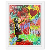 Nastya Rovenskaya- Original Mixed Media on Deckle Edge Paper 
