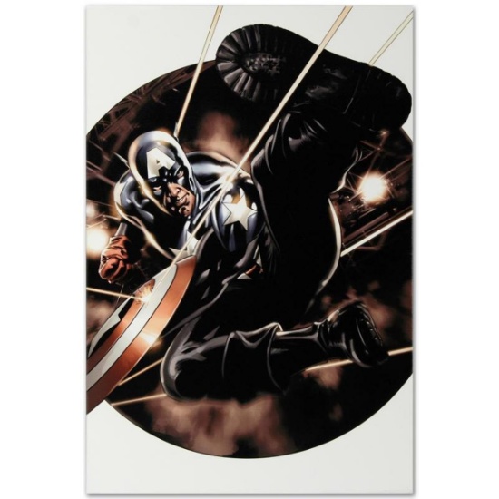 Marvel Comics "Captain America #41" Numbered Limited Edition Giclee on Canvas by Steve Epting wit...