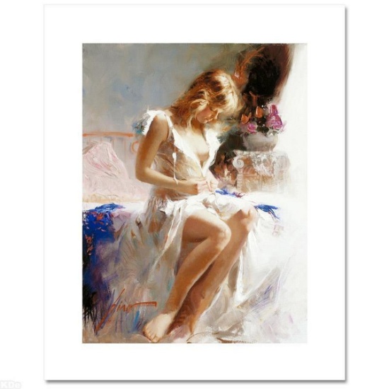 Pino (1939-2010), "Early Morning" Hand Signed Limited Edition on Canvas with Certificate of Authe...