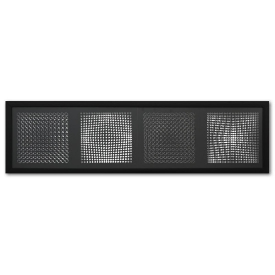 Victor Vasarely (1908-1997)- Mixed Media "Serie Cinetique: Trois Dimensions de l'Optique"