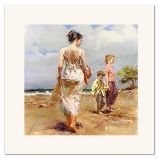 Pino (1939-2010) "Mediterranean Breeze" Limited Edition on Canvas, Numbered and Hand Signed with ...