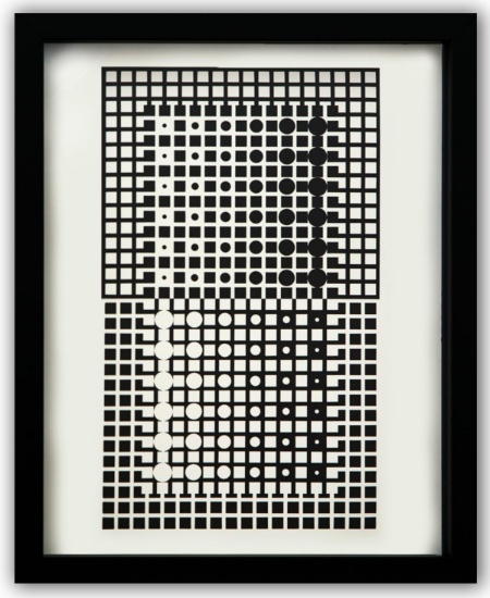 Victor Vasarely- Heliogravure Print "Untitled"