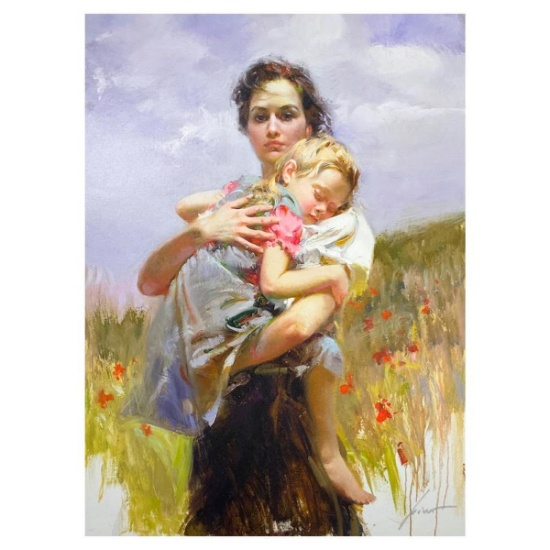 Pino (1939-2010) "Peaceful Rest" Limited Edition on Canvas, Numbered and Hand Signed with Certifi...