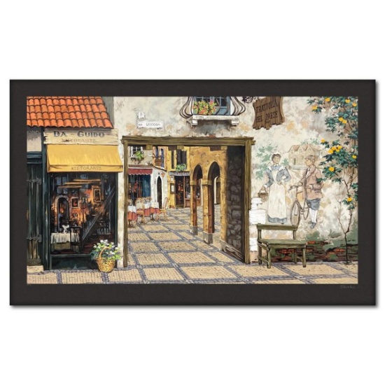 Viktor Shvaiko, "Via Leccosa (Black)" Limited Edition Printer's Proof Serigraph (26" x 46"), Numb...