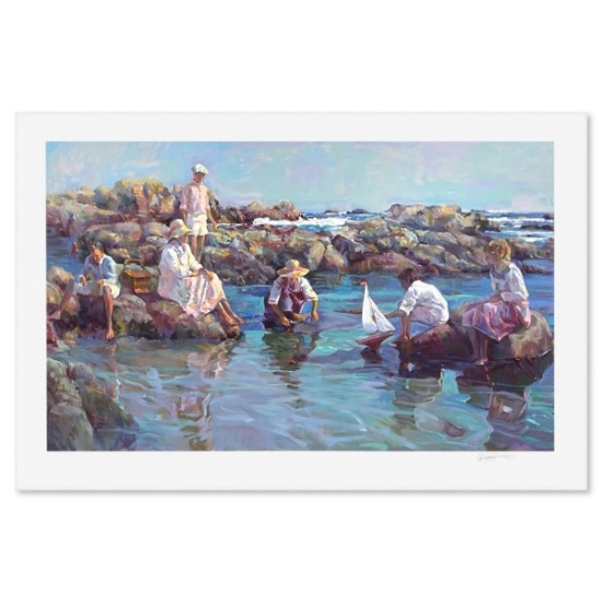 Don Hatfield, "Seashore Playground" Limited Edition Printer's Proof Serigraph, Numbered and Hand ...