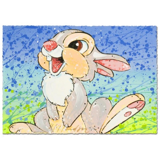 David Willardson, "Thay Thumpin Nice" Hand Signed Limited Edition Disney Serigraph with Letter of...