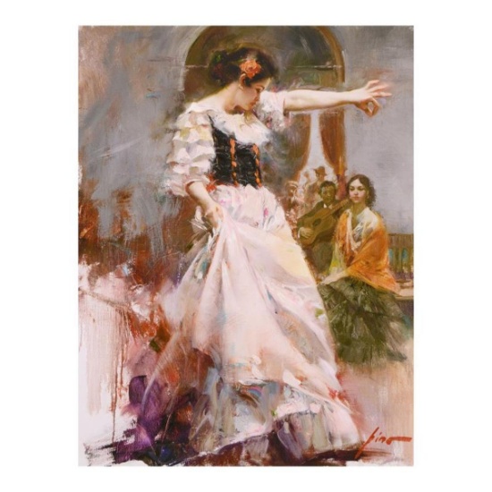 Pino (1939-2010), "Midnight Tango" Limited Edition Hand Embellished Giclee on Canvas. Numbered an...