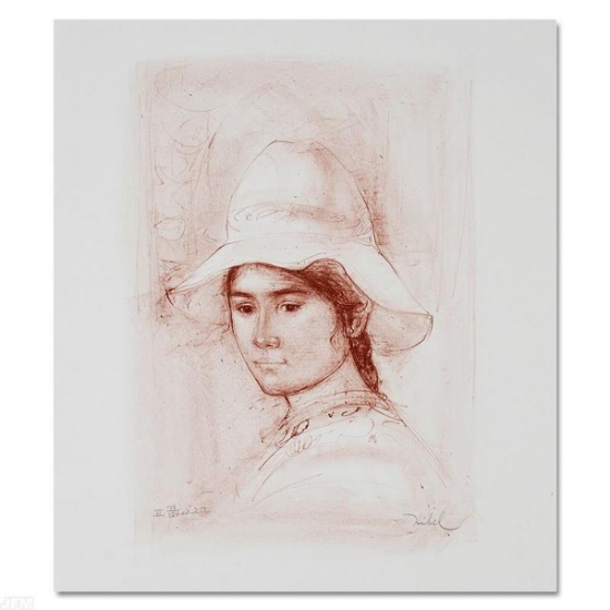 Magda Limited Edition Lithograph by Edna Hibel (1917-2014), Numbered and Hand Signed with Certifi...