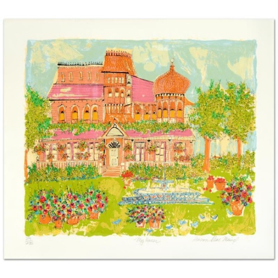 My House Limited Edition Serigraph by Susan Pear Meisel, Numbered and Hand Signed by the Artist. ...