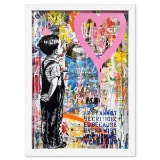 Mr. Brainwash, Custom Framed Plate Signed Offset Lithograph.