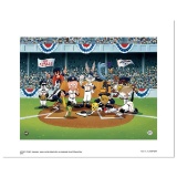 Line Up At The Plate (Astros) is a Limited Edition Giclee from Warner Brothers with Hologram Seal...