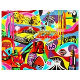 Nastya Rovenskaya- Original Mixed Media on Canvas 