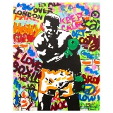 Nastya Rovenskaya- Original Mixed Media on Canvas 
