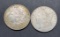 2-1921-S Morgan Silver Dollars
