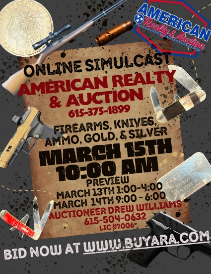 Gun, Knife, & Coin Consignment Auction