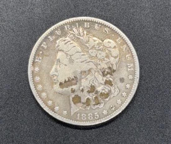 1885-O Morgan Silver Dollars