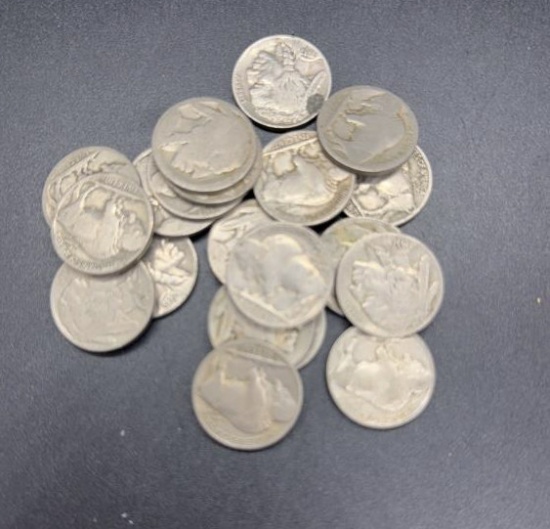20 Unsearched Buffalo Nickels
