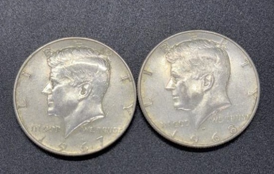 1967/1968 Kennedy Half Dollars