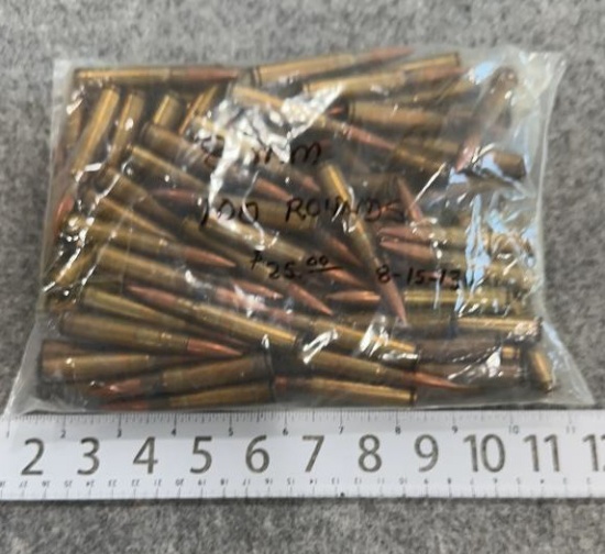 100 Rounds 8 mm Ammunition