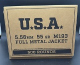 500 Rounds 55 Grain 5.56 Bullets