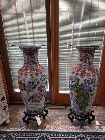 Asian inspired vases