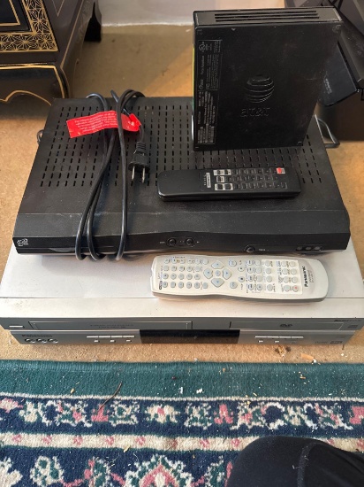 HP Printer- Cordless Phone- Modem- DVD/VCR Player