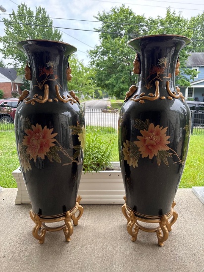 Asian Inspired Tall vases