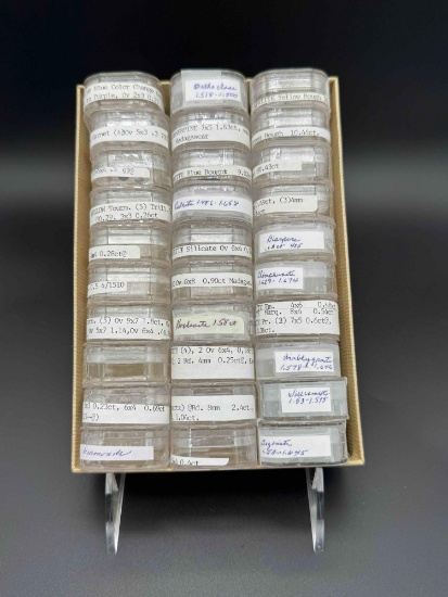 Collection of Gemstones- 30 total containers