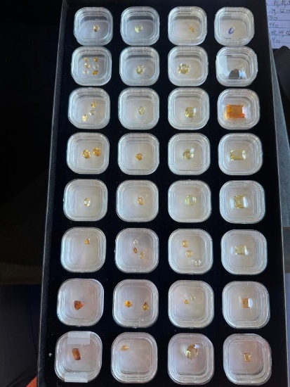 Gemstones 32 containers- Citrine & Kyanite