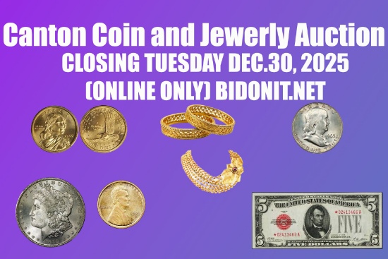Currency, Coins, Jewelry & Collectibles