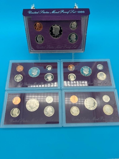 5- US Mint Proof Coin Set- 1990