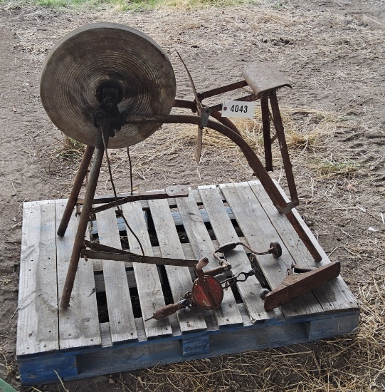 Antique Pedal Grinding Wheel