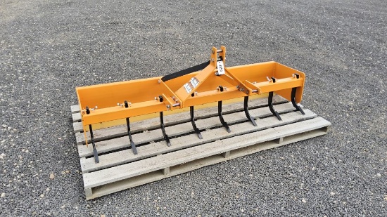 8ft UNUSED 3pt, Box Scraper with Ripper Teeth