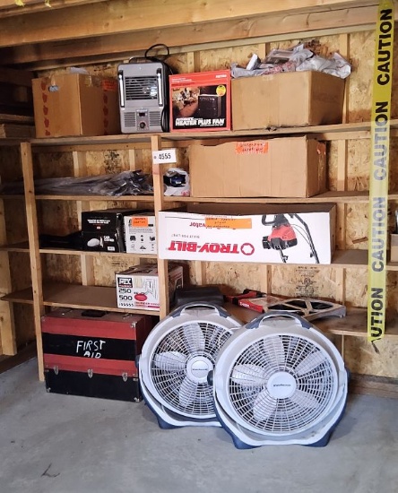 Miscellanous Volt Meters, Wire Brushes, Fans, Heater, & Extention Cords