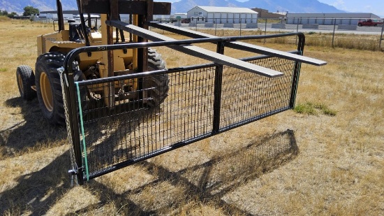 QTY (2)- 12ft Black Wire Filled Gates
