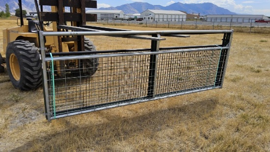 QTY (4)- 12ft Wire Filled Gates- Miscellaneous Colors