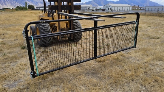QTY (2)- 12ft Black Wire Filled Gates