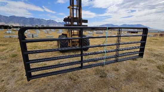 QTY (2)- 14ft Blue/ Gray American Gates- NO HARDWARE