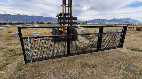 QTY (4)- 16ft Black Wire Filled Gates