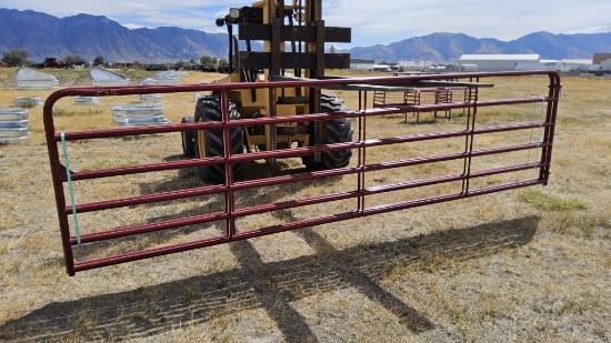QTY (2)- 16ft Red American Gates
