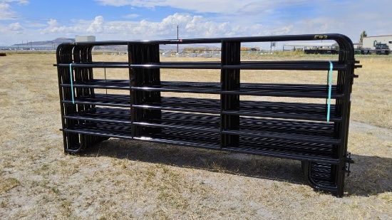 QTY (15)- 12ft Black American Corral Panels