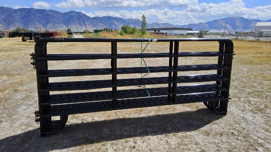 QTY (10)- 12ft Black American Corral Panels