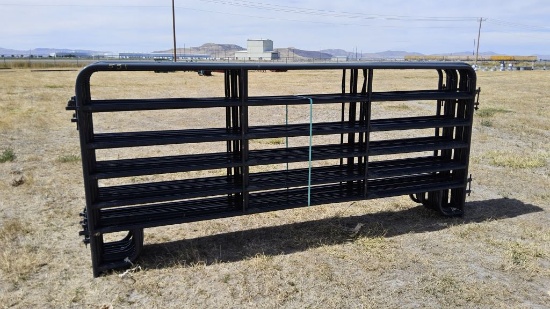 QTY (10)- 12ft Blue / Gray American Corral Panels