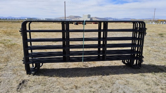 QTY (10)- 12ft Blue / Gray American Corral Panels