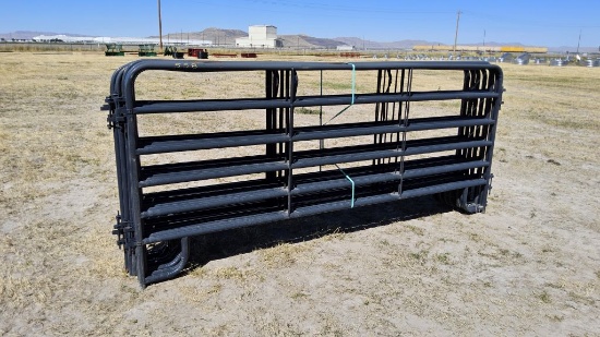 QTY (10)- 12ft Blue / Gray American Corral Panels- DAMAGED